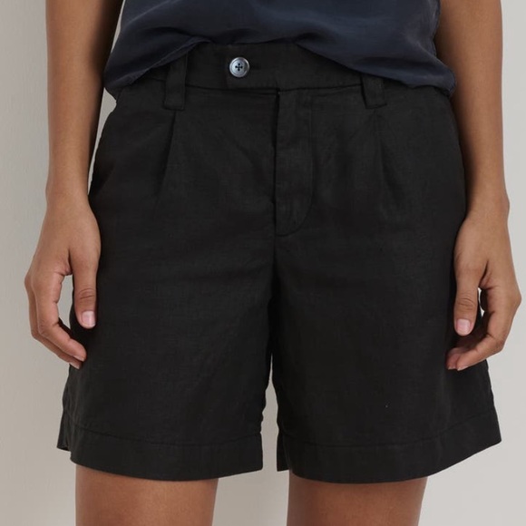 NEW Alex Mill Luna Pleated Linen Shorts